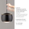 Leuchten Direkt LED Pendant Light BALLINI, adjustable height, 3000 Kelvin warm white