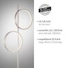Leuchten Direkt Modern 2-light Ring floor lamp RITUS, silver LED, 3000 Kelvin warm white
