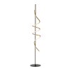 Leuchten Direkt modern LED floor lamp EMANDA with brass spiral, warm white 3000 Kelvin