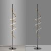 Leuchten Direkt modern LED floor lamp EMANDA with brass spiral, warm white 3000 Kelvin