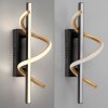 Leuchten Direkt LED spiral wall light Emanda, brass spiral, 3000 Kelvin warm white