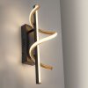 Leuchten Direkt LED spiral wall light Emanda, brass spiral, 3000 Kelvin warm white