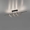 Leuchten Direkt modern LED ceiling light EMANDA with brass waves, 3000 Kelvin warm white