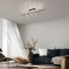 Leuchten Direkt modern LED ceiling light EMANDA with brass waves, 3000 Kelvin warm white