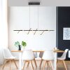Leuchten Direkt LED pendant light Emanda, brass wave, adjustable, 3000 Kelvin warm white
