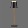 Leuchten Direkt warm-white LED Table Lamp EURIA with Memory Function, black tapered shade