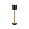 Leuchten Direkt warm-white LED Table Lamp EURIA with Memory Function, black tapered shade
