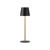 Leuchten Direkt warm-white LED Table Lamp EURIA with Memory Function, black tapered shade