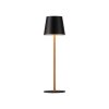 Leuchten Direkt warm-white LED Table Lamp EURIA with Memory Function, black tapered shade