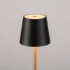 Leuchten Direkt warm-white LED Table Lamp EURIA with Memory Function, black tapered shade