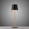 Leuchten Direkt warm-white LED Table Lamp EURIA with Memory Function, black tapered shade