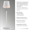 Leuchten Direkt LED Table Lamp BOTERIA, angled shade, adjustable, 3000 Kelvin warm white