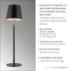 Leuchten Direkt LED Table Lamp BOTERIA, Memory, adjustable cone, 3000 Kelvin warm white
