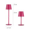 Leuchten Direkt LED Table Lamp BOTERIA, adjustable, memory function, 3000 Kelvin warm white