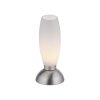 Paul Neuhaus Table Lamp JOY with tapered oval white glass shade, 3000 Kelvin warm white