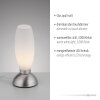 Paul Neuhaus Table Lamp JOY with tapered oval white glass shade, 3000 Kelvin warm white