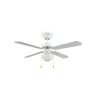 Reality Retro ceiling fan light Hammerfest with 4 blades, 3 speeds and pull cords