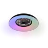 Reality LED ceiling fan light Svaerholt, RGB, adjustable colour temperature 2700-6500 Kelvin