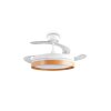 Reality LED ceiling fan light Volda, adjustable colour temperature 2700-6500 Kelvin