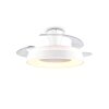 Reality LED ceiling fan light Vansbro, white, adjustable colour temperature 2700-6500 Kelvin