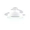 Reality LED ceiling fan light Vansbro, white, adjustable colour temperature 2700-6500 Kelvin