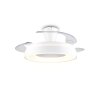 Reality LED ceiling fan light Vansbro, white, adjustable colour temperature 2700-6500 Kelvin
