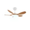 Reality LED ceiling fan Flen, adjustable colour temperature 2700-6500 Kelvin