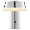 Brilliant LED table lamp Kinich with conical white shade, 2700 Kelvin warm white