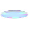 Brilliant Round LED Ceiling Light Lumaro, RGB, Remote-dimmable, 4000 Kelvin neutral white