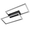Brilliant LED rectangular-frame ceiling light Jorvic with two overlapping frames