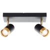 Brilliant ceiling spotlight Vigolo, 2 separately rotating heads, 3000 Kelvin warm white