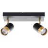Brilliant ceiling spotlight Vigolo, 2 separately rotating heads, 3000 Kelvin warm white