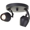 Brilliant Industrial Ceiling Spotlight Vertino, 2 rotating cone heads, 3000 Kelvin warm white