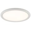 Brilliant LED ceiling light Carloz, flat, round, memory function, 3000 Kelvin warm white