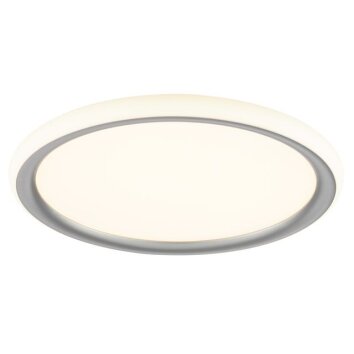Brilliant flat, round LED ceiling light Carloz with memory function, 3000 Kelvin warm white