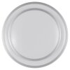 Brilliant LED round ceiling light Luciano, flat rings, white shade, 4000 Kelvin neutral white