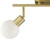 Brilliant Globe ceiling spotlight Jorge with 2 white glass shades and rotating heads