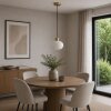 Brilliant Globe pendant light Fanny with rounded white cottage-style glass shade