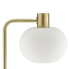 Brilliant Leuchten Floor lamp Fanny with a round white cottage-style glass shade