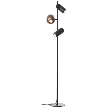 Brilliant Reading-corner floor lamp Jane in industrial style with three rotating heads