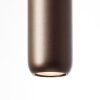 Brilliant Linear Pendant Light Jane with cylindrical brown metal shades, 102 cm long