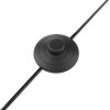 Brilliant Arc Floor Lamp Helen with curved chrome arm and orange metal dome shade