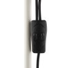 Brilliant modern floor lamp Spari with a conical uplighter and curved reading arm