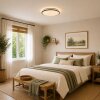 Brilliant LED Ceiling Light Taya with remote, adjustable light color 2700-6500 Kelvin