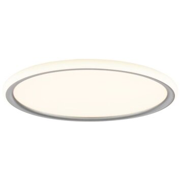 Brilliant flat, round LED ceiling light Carloz, memory function, 3000 Kelvin warm white