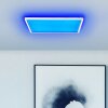 Brilliant modern LED ceiling light Tanida, 4000 Kelvin neutral white, dimmable by remote