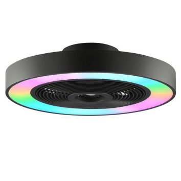 Brilliant RGB LED ceiling fan light Catania, adjustable colour temperature 2700-6500 Kelvin