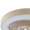 Brilliant flat LED ceiling fan Catania, adjustable colour temperature 2700-6500 Kelvin