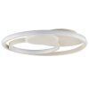 Brilliant LED ceiling light Runda, memory function, warm white 3000 Kelvin, layered rings