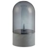 Brilliant LED table lamp Illusion with smoke-coloured glass dome shades and grey base